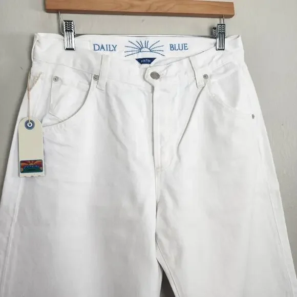 AG Adriano Goldschmied Mantra Barrel Wide Leg Jeans White Bull Denim Sirocco 29 - Picture 2 of 11